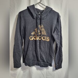 Adidas Kids Charcoal Hoodie, Size Small (8-10)